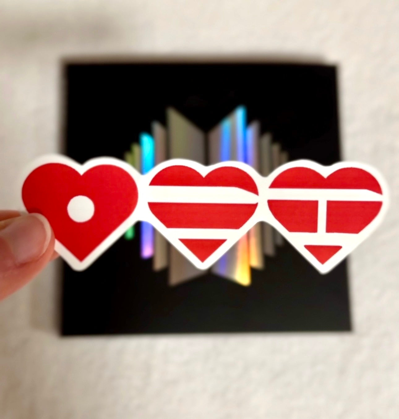 ARIRANG Hearts Logo Sticker